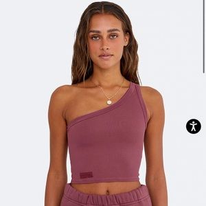 Set Active One Shoulder Tank